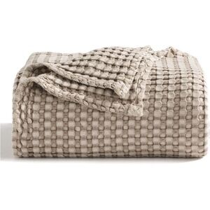 Cooling Cotton Waffle King Size Blanket
-Lightweight and Breathable